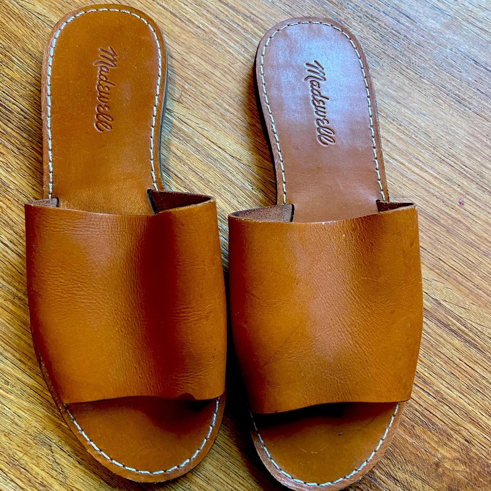 Madewell Leather slide sandals size 7.5